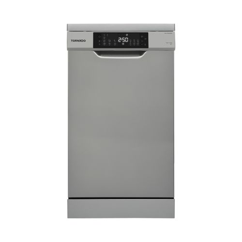 TORNADO Dishwasher 10 Person 45 cm Digital 7 programs Dark Silver TDV-FN107DDS