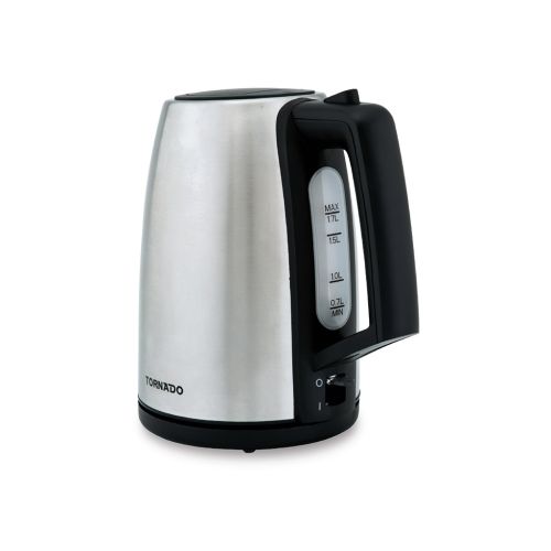 TORNADO Stainless Steel Kettle 1.7 Liter 1850-2200 Watt Silver TKS-2117