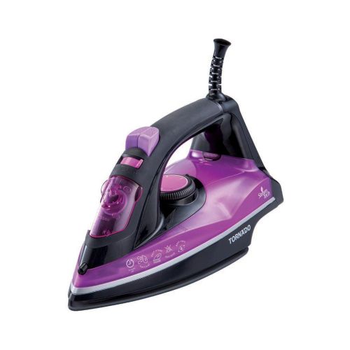 TORNADO Steam Iron 2100 Watt Ceramic Soleplate Purple TST-2100N