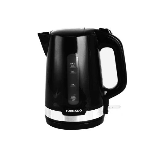 TORNADO Plastic Kettle 1.7 Liter 1850-2200 Watt Black TKP-2217-B