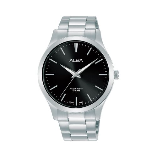 ALBA Men's Hand Watch STANDARD Stainless Band, Black Dial ARSY99X1