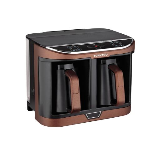 TORNADO Automatic Turkish Coffee Maker 660ml Brown x Black Water Tank TCME-100D-PRO