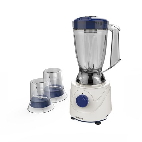 TORNADO Electric Blender 400 Watt 1.5 Liter 2 Mills Blue BL400/2-BLUE