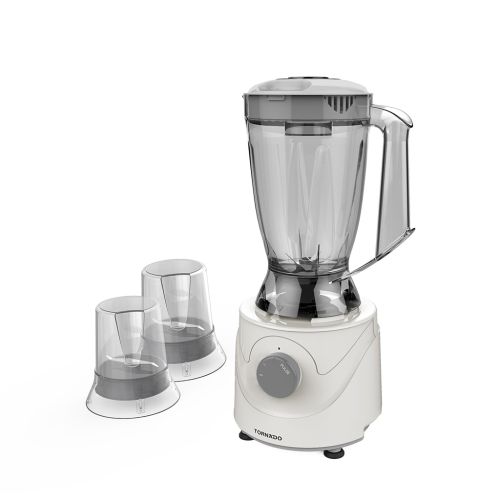 TORNADO Electric Blender 400 Watt 1.5 Liter 2 Mills Gray BL400/2-GRAY