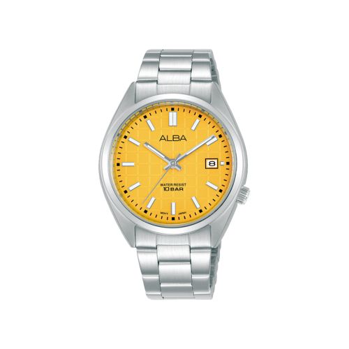 ALBA Ladies' Hand Watch ACTIVE Stainless Band Yellow Dial AG8M41X1