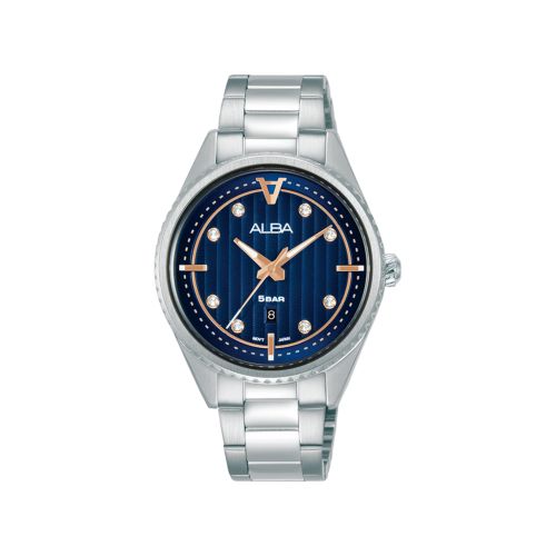 ALBA Ladies' Hand Watch FLAGSHIP Stainless Band Blue Dial AH7AJ9X1