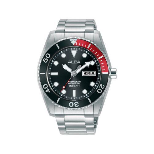 ALBA Men's Hand Watch ACTIVE Stainless Band Black Dial AL4293X1