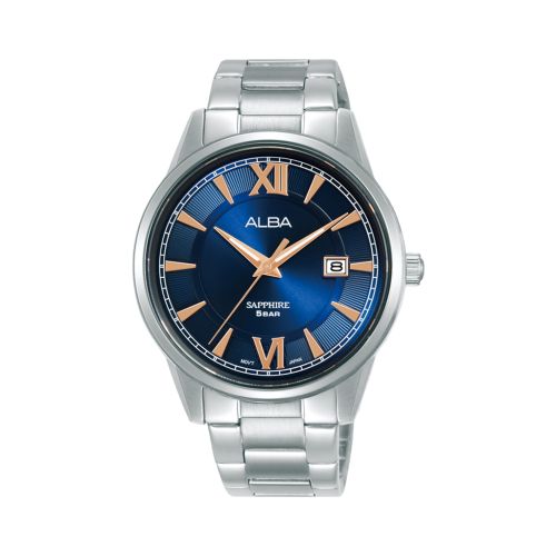 ALBA Men's Hand Watch PRESTIGE Stainless Band Blue Dial AS9N73X1