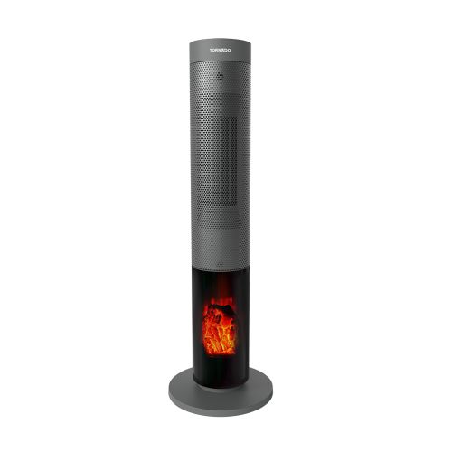 TORNADO Ceramic Heater 2000 Watt 16 meter Remote Grey TPH-2000DFG