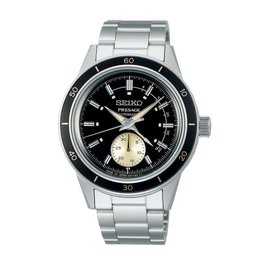 SEIKO Men's Hand Watch PRESAGE Stainless Band Black Dial SSA449J1